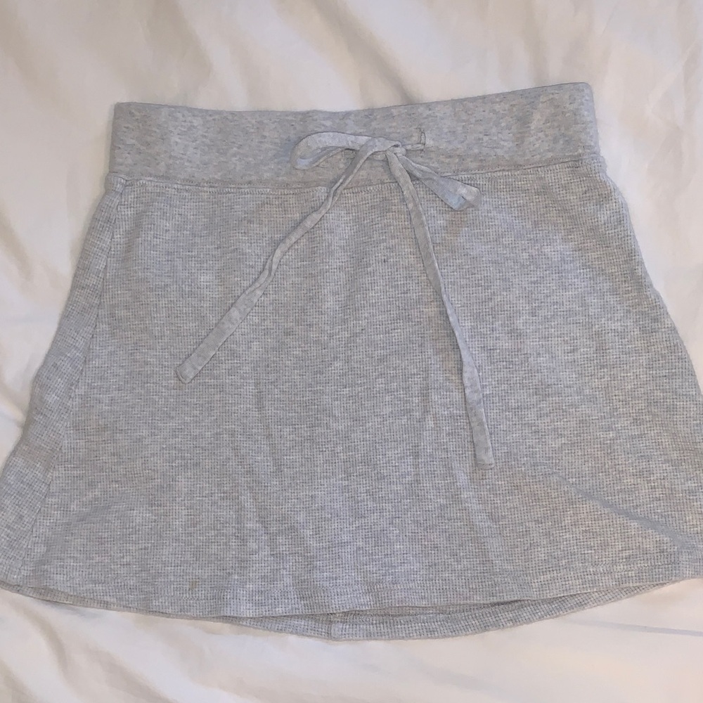 Brandy Melville Light Gray Skater Skirt